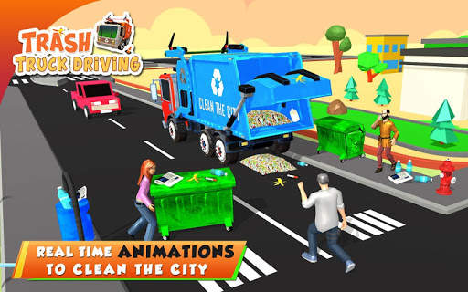 Urban Garbage Truck Driving - Waste Transporter screenshot 16
