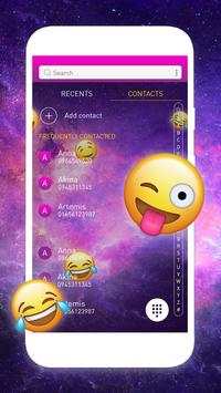 Galaxy Unicorn Phone Contact Dialer Theme screenshot 3