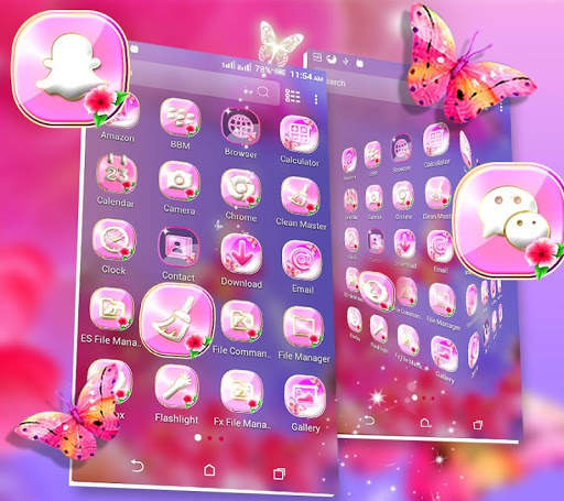 Flower Butterfly Launcher Theme screenshot 4