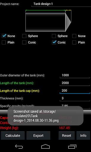Tank Calculator Free screenshot 5