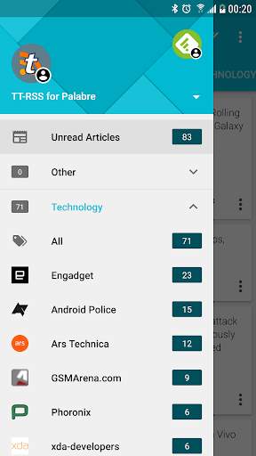 TT-RSS for Palabre screenshot 3