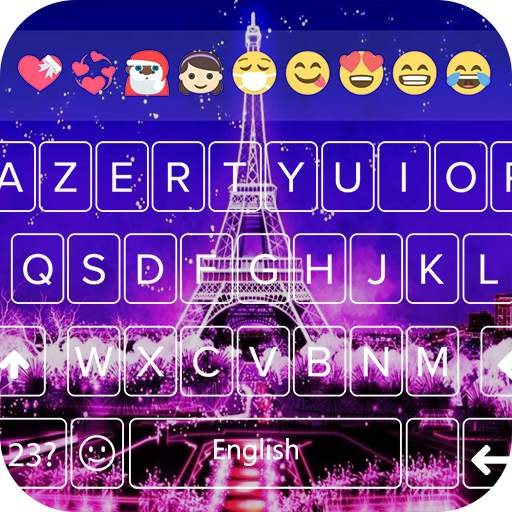 Eiffel Tower keyboard theme - Paris Night Keyboard 1.2