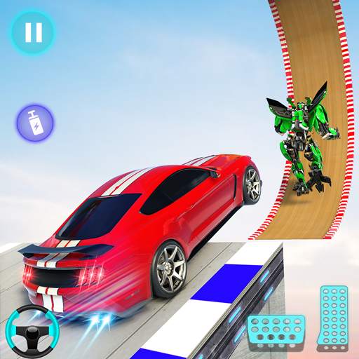Robot Car Stunt Driving Games 2