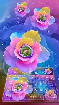 Colorful Rose Keyboard Theme screenshot 1