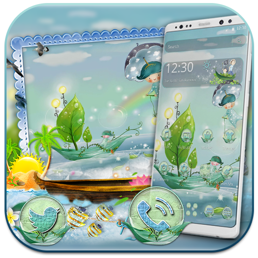 Green Boat Painting Theme icon