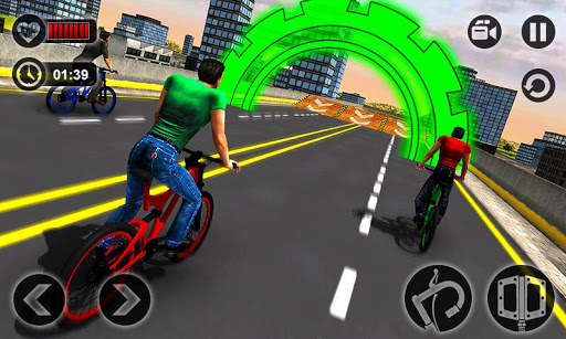 Rooftop Bicycle Stunt Rider 3D screenshot 5