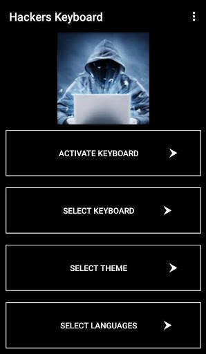 Hacker's Keyboard - Hacker's Theme Keyboard स्क्रीनशॉट 1