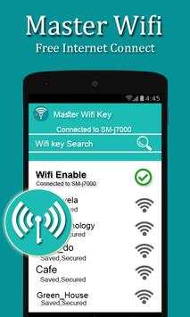 Wifi Password Show & wifi Analyzer 2018 screenshot 1