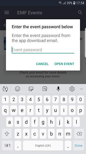 EMF Events screenshot 2