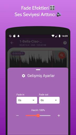 MP3 Kesici ve Zil Sesi Oluşturucu screenshot 3