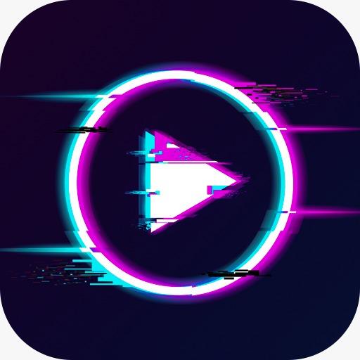 Glitch Video Editing - Glitch Photo Effect 2020 أيقونة