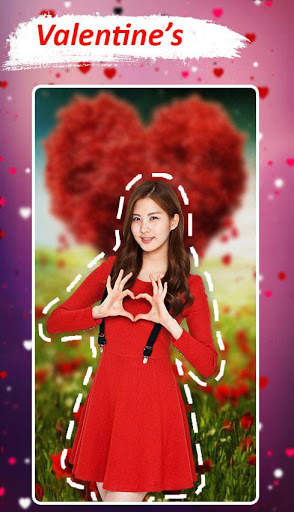 Valentine Photo Frame : Photo Cut Paste Editor screenshot 1