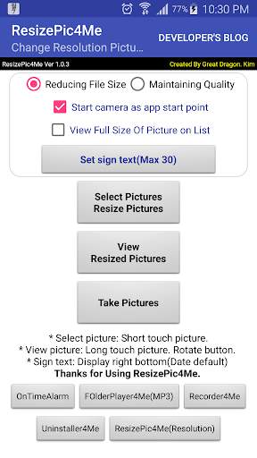 ResizePic4Me(Pic Resolution) 1 تصوير الشاشة