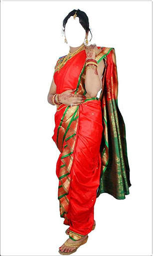 Women Trending Marathi Saree Photo Montage screenshot 4