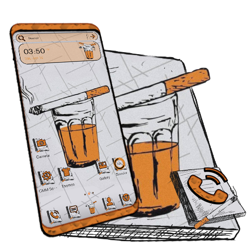 Tea Cigarette Launcher Theme icon