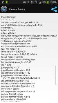 Camera Parameters screenshot 2