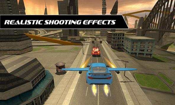 Flying Car Racing Shooting War screenshot 4
