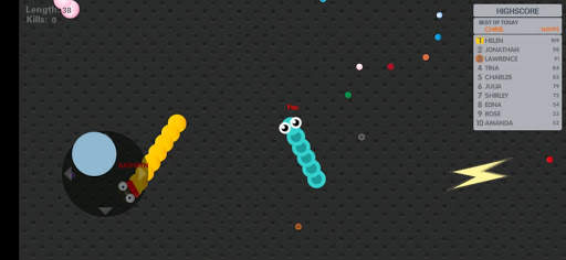 Snake io Worms battle zone io screenshot 1