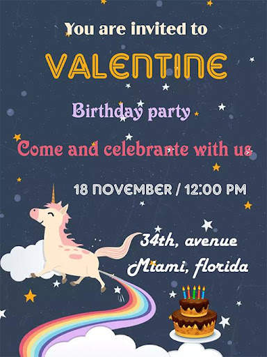 Birthday invitation maker screenshot 2