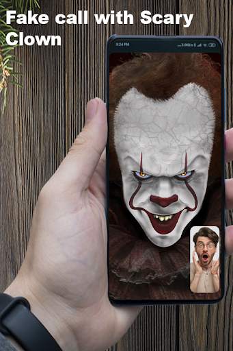 Scary Clown fake Video Call-Clown game Simulation screenshot 2