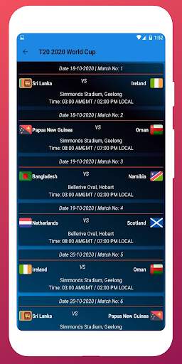 T20 World Cup 2021 Schedule screenshot 3