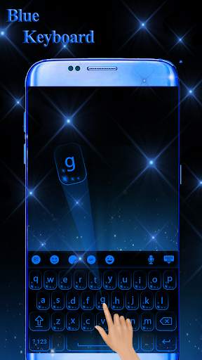 Blue Keyboard Theme स्क्रीनशॉट 2