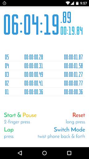 Stopwatch Re Free screenshot 1