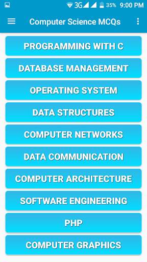 Computer Science MCQs 2 تصوير الشاشة