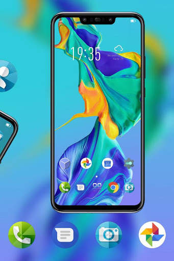 Colorful flow blue theme for p30 screenshot 3