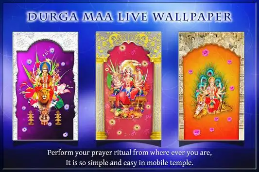 Durga Maa Live wallpaper 5 تصوير الشاشة