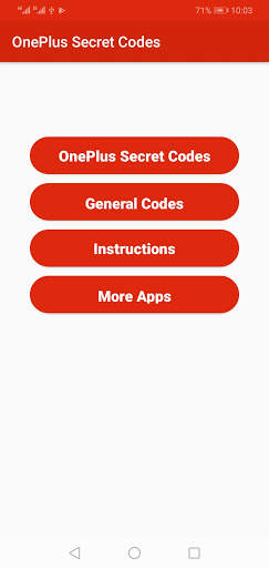 Secret Codes for OnePlus Mobiles screenshot 1