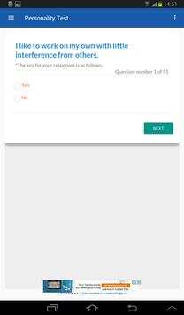 Personality Test Development скриншот 10