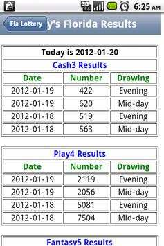 Florida Lottery Lite screenshot 2