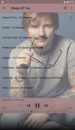 Ed Sheeran Top Music Free screenshot 2