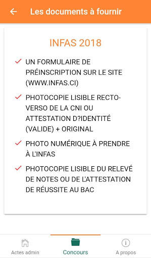 Pièces administratives CI screenshot 7