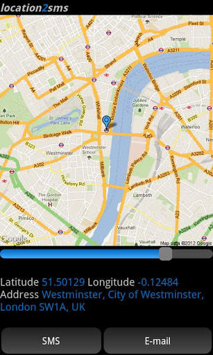 location2sms screenshot 1