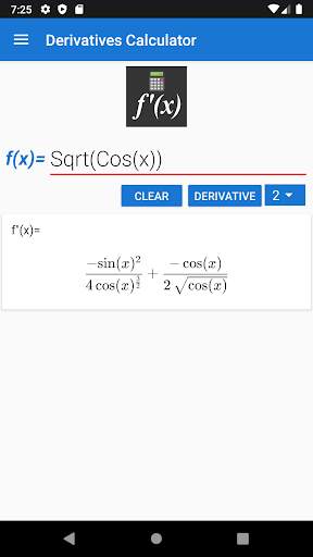 Derivatives Calculator screenshot 3
