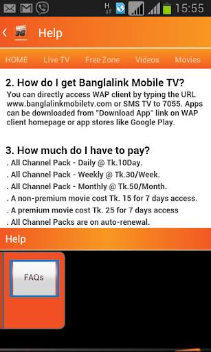 Banglalink Mobile TV screenshot 7