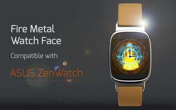 Fire Metal Watch Face screenshot 2