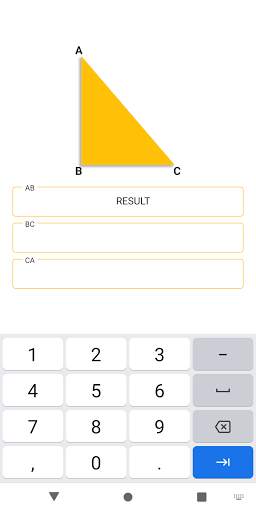 Right Triangle Calculator (Pythagorean Theorem) screenshot 2