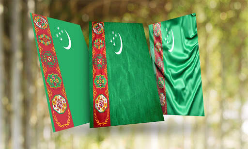 Turkmenistan Flag Wallpaper screenshot 2