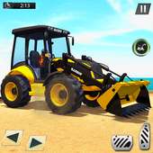 Beach Excavator Driving Simulator 2019 logo