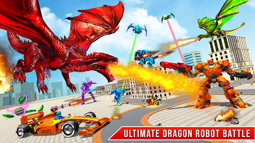 Flying Dragon - Car Robot Game screenshot 8