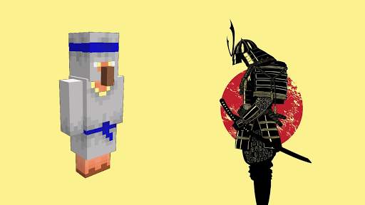Ninja and samurai mod for Minecraft PE screenshot 3