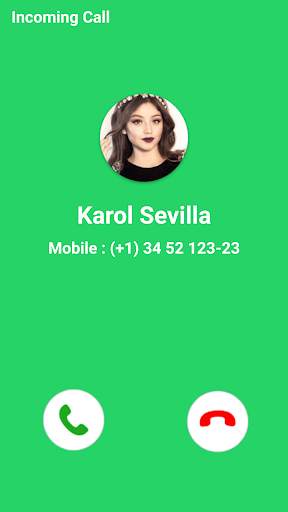 📞Karol Sevilla Video Call Simulator screenshot 3