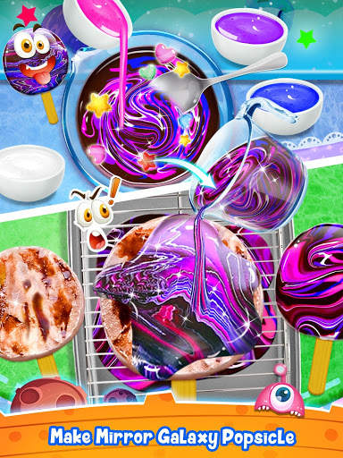 Galaxy Ice Pop - Ice Cream Popsicle Desserts 2 تصوير الشاشة