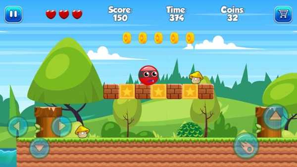 Super Bounce Red Classic Ball Adventure screenshot 1
