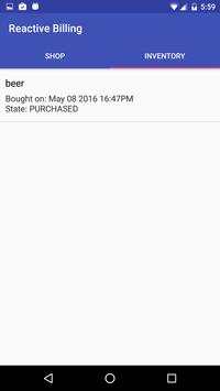 Reactive Billing Example screenshot 3