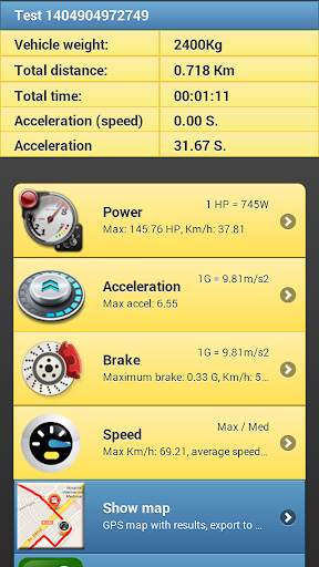 Car Performance Meter, velocímetro y gps tracker screenshot 5