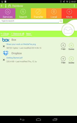 Rainbow - Best cloud storage app 8 تصوير الشاشة